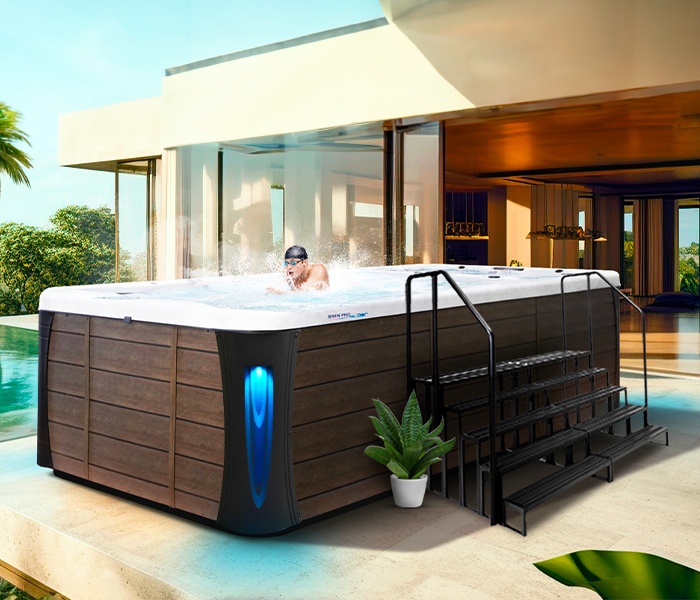 Calspas hot tub being used in a family setting - Smyrna